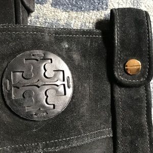 Tory Burch black suede boots